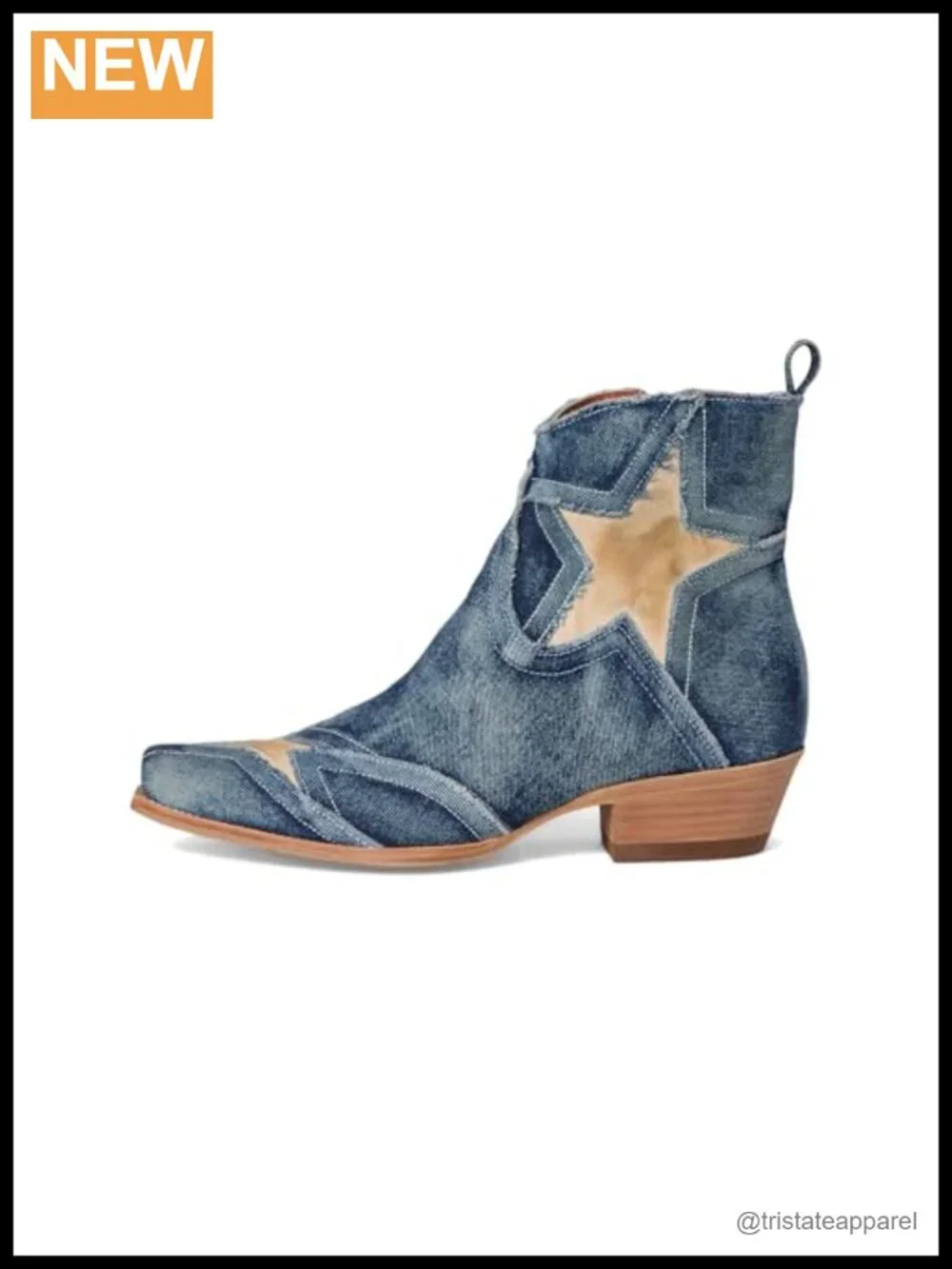 Dan Post Women's Leather Ankle Bootie Snip Toe Block Heel
